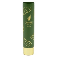 Luxury gold hot-stamping aloe gel tube hand cream tube