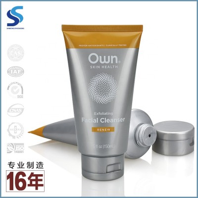 OEM 100ml 150ml 200ml facial cleanser Packaging Tube Shower Gel Plastic Tubes for Shampoos with Flip Top Cap