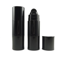 Glossy Black Concealer Packaging Empty Foundation Container Stick with Sponge Applicator