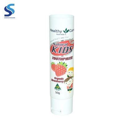 Factory direct supply 50g natural kids toothpaste tube empty cosmetic  packaging tube squeeze tube