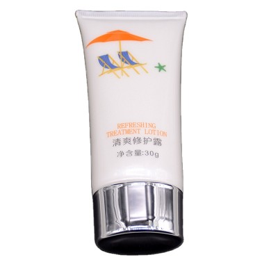 OEM 30ml 50ml repairing face cream refreshing face lotion dual chamber tubes empty cosmetic packaging tube